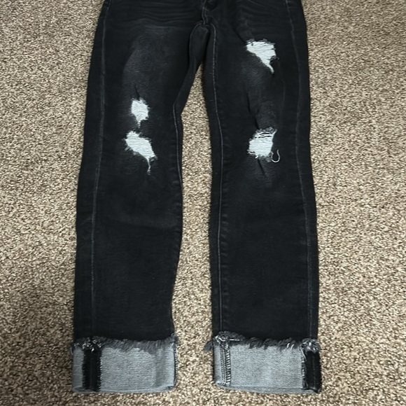 Kancan Black Distressed Skinny Jeans - Picture 3 of 4
